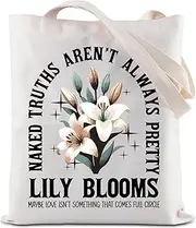 [BAUNA] Lily Bloom's Floral Shop Tote Bag It Ends With Us Reusable Grocery Shopping Bag Booktok Bookish Shoulder Bag