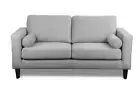 RENATA 2 SEATER LOUNGE SOFA COUCH SETTEE NOUGAT COLOURED FABRIC