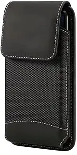 Large Cell Phone Pouch Belt Loop Holster Clip Case Holder for Moto G Stylus 5G 2022 2021 G Power G Pure G Play 2023, TCL 40XL 30 SE 30XL 20 SE, Samsung Galaxy A14 A23 A22 5G S21 Ultra, BLU F91 G91 Pro
