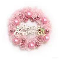 在飛比找蝦皮商城優惠-聖誕花環 網紅30cm藤條花圈環 門掛聖誕節日裝飾品