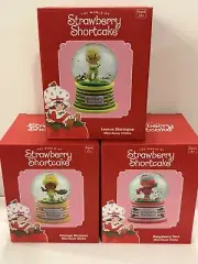 The Wonderful World Of Strawberry Shortcake Mini Snow Globes.