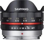Samyang - Fisheye - 7.5 mm - f/3.5 UMC - for Micro 4/3 Sensor - Micro Four Thirds - Black