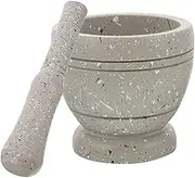 Cabilock 1set Mortar and Pestle Grinding Bowl Elegant Garlic Masher Tool for Crushing Garlic Grinding Herbs and Food Preparation Safe Design Granite Appearance