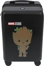 [Ful] Marvel Guardians of The Galaxy 22.5 Inch Carry On Luggage, Baby Groot Hardshell Rolling Suitcase with Spinner Wheels, Black, Black, 22.5 Inch, Marvel Guardians of The Galaxy 22.5 Inch Carry on