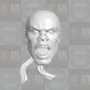 Isaiah Bradley v2 Capt America custom head for 1:6 1:10 1:12 1:18 action figures