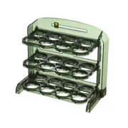 Flippable Egg Holder for Refrigerator,3 Layer Egg Storage Container for Fridge Side Door,Foldable E