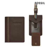 在飛比找momo購物網優惠-【FOSSIL 官方旗艦館】Gift Set 護照套行李牌禮