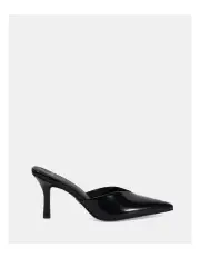 [Novo Shoes] Ilina Mules in Black Patent