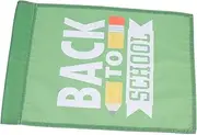 SUPVOX Decorative Garden Flags 2pcs Back to School Yard Flag School Party Favor for Outdoor Yard Decor