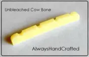 AlwaysHandCrafted UNBLEACHED BONE NUT made for Fender PRECISION P Bass Guitar