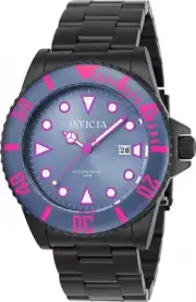 New Mens Invicta 90301 Pro Diver Grey Dial Steel Bracelet Watch
