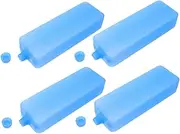 Sosoport 4Pcs Reusable Cooler Ice Packs for Quick Cooling Energy Efficient Ice Box for Freezer for Lunch Boxes Home Office Travel Versatile Design for Efficient Use