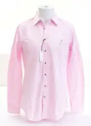 Pink Thomas Pink CW Phillip Plain Long Sleeve Button Front Shirt Men's NWT