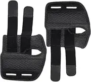 Healeved 2pcs Sports Wrist Support Wrist Guard Training Wrist Brace Wrist Thumb Support Wrist Thumb Sleeve Sports Wrist Brace Fingerless Thumb Brace Grip Hand Straps Keyboard Ok Cloth Black
