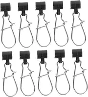 25pcs Fishing Connector Snaps Fishhooks Slider Tackle Accessories Fishhook Slider Lure Gear Accessories Supplies Hook Line Slider Line Hook Connecting Snap Sliders