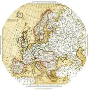Slipmat Slip Mat Scratch Pad Felt for Any 12" LP DJ Vinyl Turntable Record Player Custom Graphical - Map Europe-Old