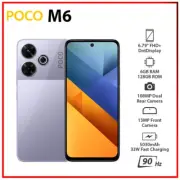 (New&Unlocked) Xiaomi POCO M6 6GB+128GB PURPLE Dual SIM Android Cell Phone