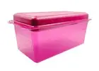 Tupperware Pink Mosaic Plastic Bread Breakfast Server Container 3.0L