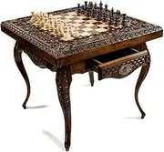 Chess-Backgammon Table with copyrighted Contour Outline