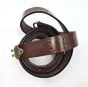 [MILITARIA STUFFS] US M1 Garand WWI M1907 Leather Sling - Leather & Brass Hardware (Exact Replica)