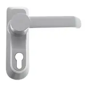 Briton Door Lever Outside Access Trim Device without Euro Cylinder Silver