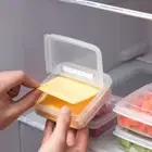 2/4/8Pcs Transparent Butter Block Storage Box For Fridge