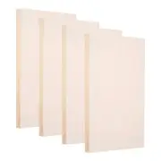 4 Pack Wood Panel Board, 6"x12" Unfinished Wood Canvas Square Wooden