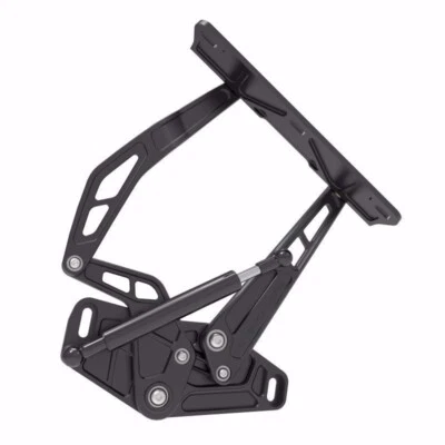 1977-1990 Box Chevy Hood Hinge Kit - Air Frame - Steel Hood - Black Anodized - U
