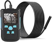 LuusMm 1080P HD Digital Borescope Camera with 2.4" IPS Screen IP67 Waterproof Portable Inspection Camera with 8 Dimmable LEDs, 2600Mah, Easy to Use,3.9mm Lens 10m