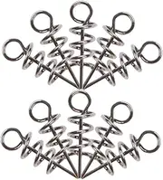GANAZONO 2 Fishing Spring Pins Soft Bait Hook Centering Pins for Fishing Accessories Lightweight and Compact Design for Anglers and