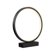 Brilliant Black Eternity 32cm Circular LED Table Lamp