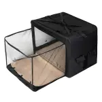 Buddy & Belle Foldable Soft Dog Crate Large/X - Large / Black