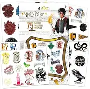 Harry Potter Tattoos for Kids Party Favors Bundle ~ 75 Ct Harry Potter Temporary Tattoos for Adults Teens (Harry Potter Costume Accessories)