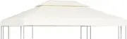 Water-Proof Gazebo Cover Canopy 310 g/m Cream White 3 x 4 m Gazebo Top