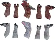 2 Sets Dinosaur Finger Puppets Set Creative Animal Puppets for Lightweight Vinyl for Interactive Play at Home School Kindergarten Fun Parent Bonding Activities