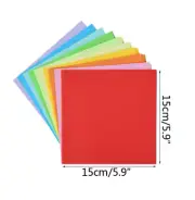 15cm x 15cm 100pcs Square Origami Folding Paper Mix 10 Colour