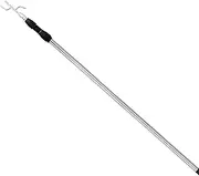 Heavy Duty Grabber Reach Tool | 4.92Ft Multi-Use Telescoping Pull Pole with Grab Hook,Stainless Steel Grabber Reacher Tool, Rust Resistant Extendable Reaching