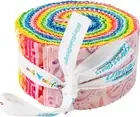 Expressions Batiks Sorbet and Sundaes Rolie Polie 40 2.5-inch Strips Jelly Roll