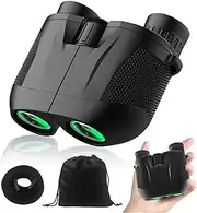 [Kenpiko] 10x25 Binoculars for Kids, Compact Waterproof Bird Watching Binoculars for Adults with Low Light Vision, Binoculars with Easy Focus for Hiking, Traveling and Hunting, High Resolution