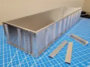 Aluminum Dump Bed ONLY Tamiya Toy RC 1/14 Semi Tractor Truck Trailer Self Built