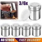 Stainless Steel Jar with Shaker Lid Kitchen Seasoning Spice Herb Salt Pepper Jar