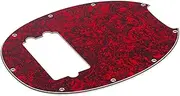 SWOOMEY 1 PC Durable Bass Pickguard Protective Guard for Scratch Surface Protection Quick Installation Material for Bass Guitar Enhancement Red