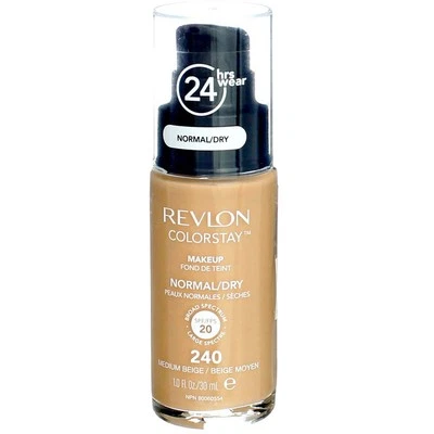 3 Pack Revlon ColorStay Makeup Foundation For Normal Dry Skin, Medium Beige 2...