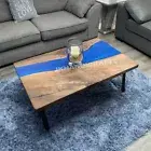 Resin River Made of walnut Epoxy Solid Wood Dining Coffee Table Home Decor