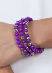 Paparazzi VIBRANT VERVE purple COIL bracelet