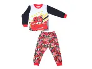 Boys 100% Cotton Long-Sleeve Pajamas Set "Cars" Lightning McQueen