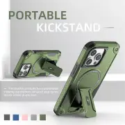 Armor Stand Case Magsafe Shockproof Rugged Cover For iPhone 15 13 14 12 Pro Max