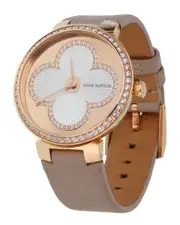 Louis Vuitton 18K Rose Gold 1.78 ct. tw. Diamond Tambour Blossom Watch (Authentic Pre-Loved)