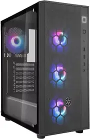 Silverstone FARA R1 PRO, Tempered Glass, mid Tower ATX Chassis with ARGB