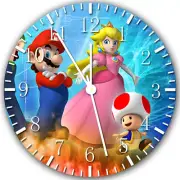 Super Mario Peach Frameless Borderless Wall Clock Nice For Gifts or Decor X36